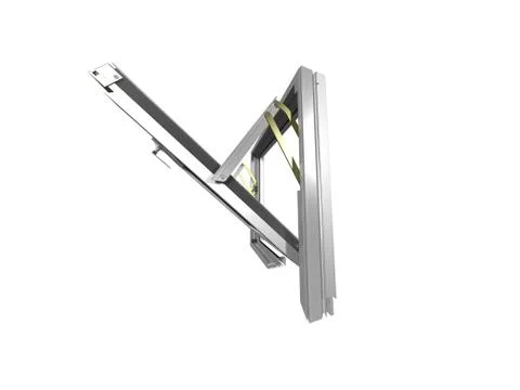 Modern hinged insulating glass window Stock Illustration