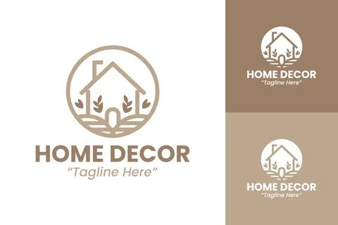 Modern Home Decor Logo イラスト素材