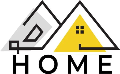 Modern Home Icon Logo Template Vector Design. Real Estate Property Ilustração Stock
