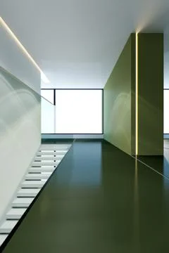 Modern home interior, 3d rendering Stock Illustration