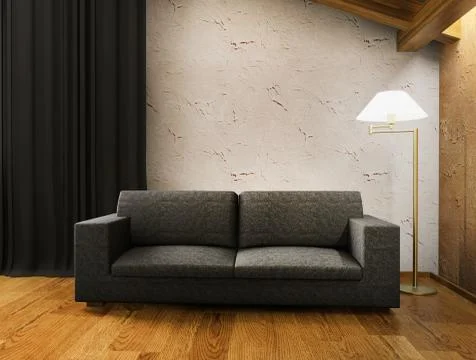 Modern home interior Stock Illustration