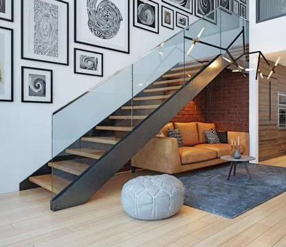 Modern home interior. Stock Illustration