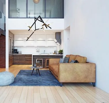 Modern home interior. Stock Illustration