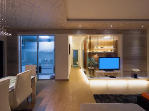 Modern home interior Stock Photos