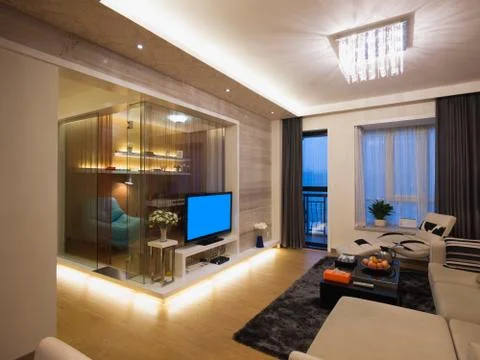 Modern home interior Stock Photos
