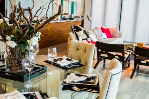 Modern home interior Stock Photos