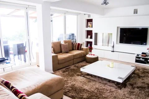 Modern home interior Stock Photos
