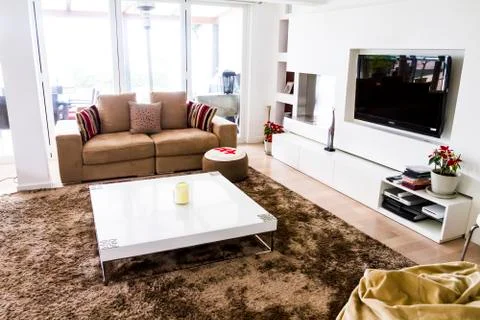 Modern home interior Stock Photos