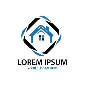 Modern home logo Stock Illustration