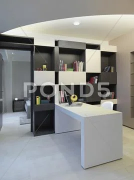 Modern home office Stock-Fotos