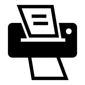 Modern home printer icon, simple style Stock Illustration