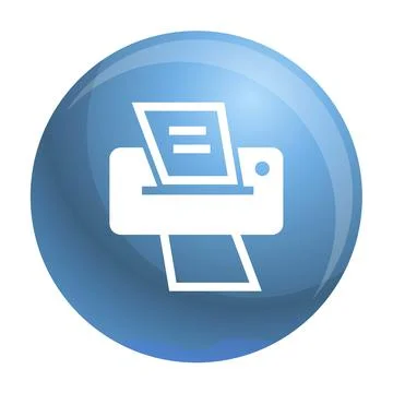 Modern home printer icon, simple style Stock Illustration
