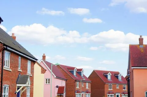 Modern homes Stock Photos