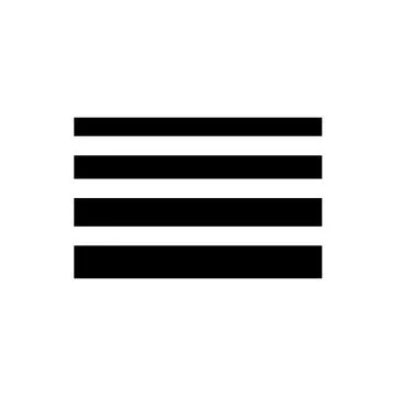 Modern horizontal black bar graphic element for digital interface design Illustration