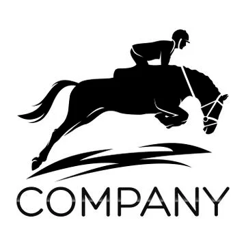 Modern horse logo Stock Illustration