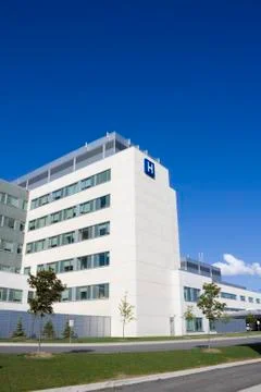 Modern hospital Stock Photos