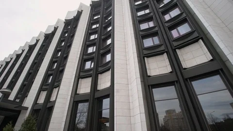 Modern hotel building Video stock 90245625