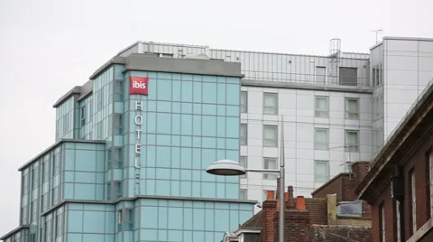 Modern hotel in England Stock Footage 40526587