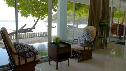 Modern Hotel Lobby Stock Footage 89568519