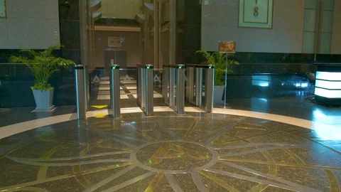 Modern Hotel Lobby Stock Footage 89574677