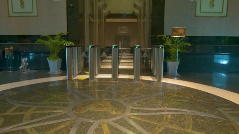 Modern Hotel Lobby Stock Footage 89574711