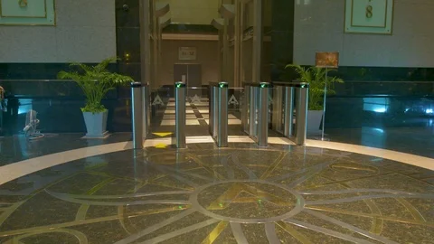 Modern Hotel Lobby Stock Footage 89574713