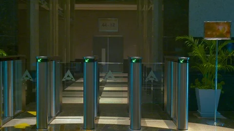 Modern Hotel Lobby Stock Footage 89574734