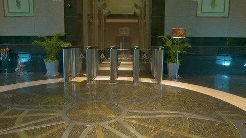 Modern Hotel Lobby Stock Footage 89574737