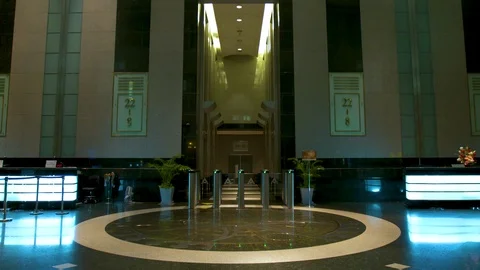 Modern Hotel Lobby Stock Footage 89574780