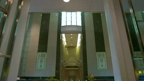 Modern Hotel Lobby Stock Footage 89574788