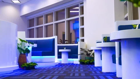Modern Hotel Lobby Stock Footage 89574827