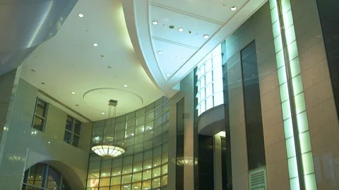 Modern Hotel Lobby Stock Footage 89578580