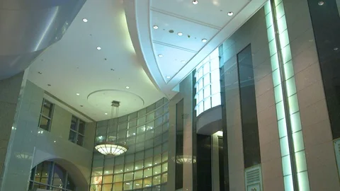 Modern Hotel Lobby Stock Footage 89578609