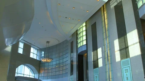 Modern Hotel Lobby Video stock 89578675