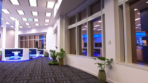 Modern Hotel Lobby Stock Footage 89578745