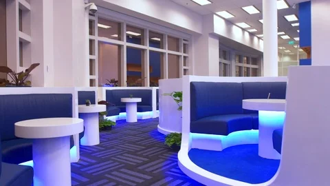 Modern Hotel Lobby Video stock 89578774