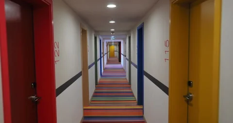 Modern hotel passage Stock Footage 263963988