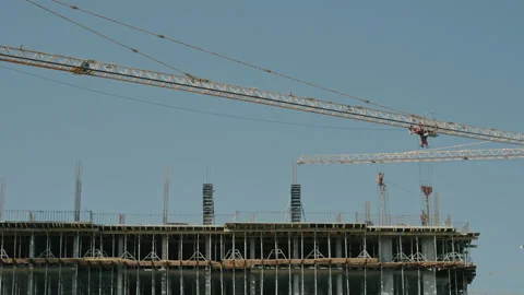 Modern house construction Stock Footage 162742943