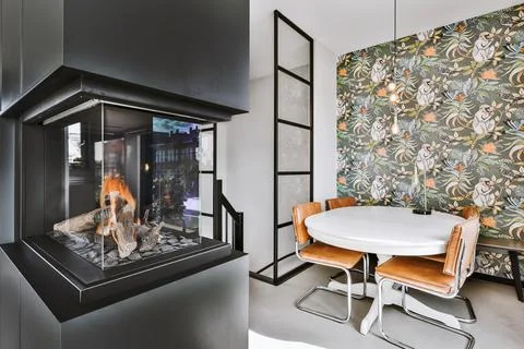 Modern house design Stock Photos