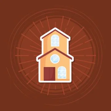 Modern house icon Ilustração Stock