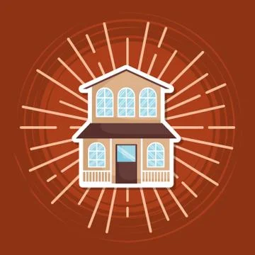 Modern house icon Ilustração Stock