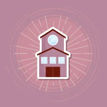 Modern house icon Ilustração Stock