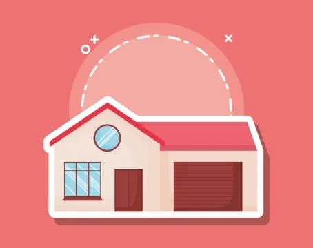 Modern house icon Ilustração Stock