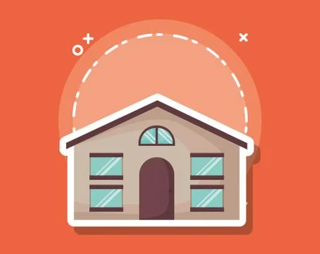 Modern house icon Ilustração Stock