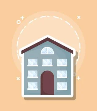 Modern house icon Ilustração Stock