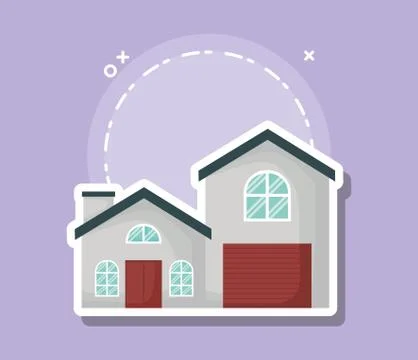 Modern house icon Ilustração Stock