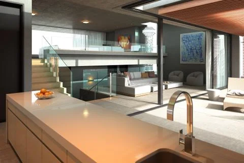 Modern House Stock Illustration
