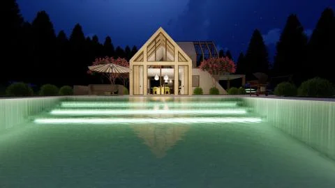 Modern house Illustrazione stock