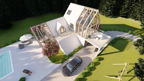Modern house Stock Illustration