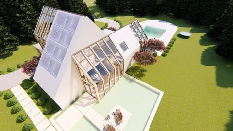 Modern house Stock Illustration